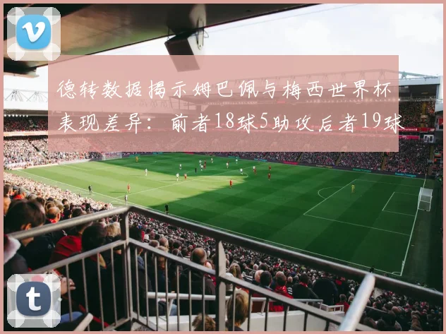 德转数据揭示姆巴佩与梅西世界杯表现差异：前者18球5助攻后者19球8助攻